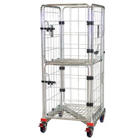 Roll Cage with 2 Half Doors + 1 Full Door - Z Base (RCR411) | 4 Sided 