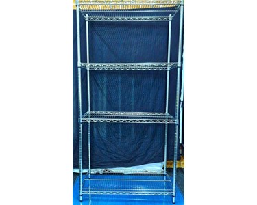 Rack Shelving | Chrome Plated 4 Adjustable Level 