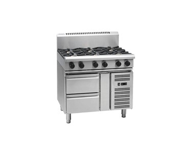 Waldorf - Gas Cooktop 6 Burners Refrigerated Base | RN8600G-RB