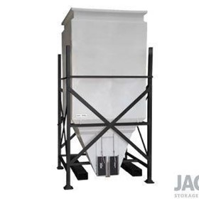 2000L Side Discharge JACKY Bin with Stackable Steel Base