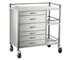 Torstar - Stainless Steel Anaesthetic Trolley Six Drawer