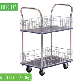 STURGO Double Platform Trolley - Mesh Sides | 12420011