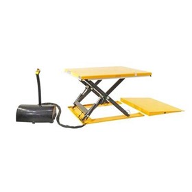 Low Profile Electric Scissor Lift Tables | Pallet Tables
