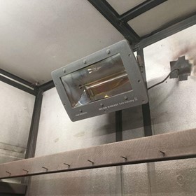 20% more efficient in drying process:  EHSAFE short-wave infrared heaters in hazardous paint booths