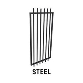 975mm wide Steel Security Gate - 2.1m high