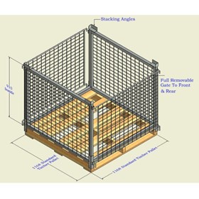 Collapsible Timber Pallet Cage | FTPC202