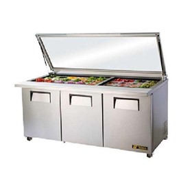 Prep Table Refrigerator | TSSU-72-30M-B-ST-FGLID-HC