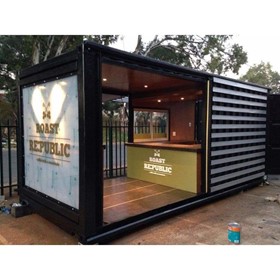 Shipping Container Cafe + Coffee Equipment