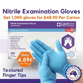 Nitrile Gloves Blue (XS, S, M, L, XL)