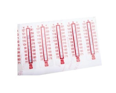 RS PRO - Ten Level Strips B Non-Reversible Temperature Sensitive Labels