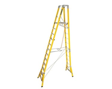 Branach - WorkMaster Fibreglass Step Platform Ladder | FPL 3.6