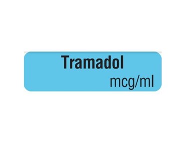 Medi-Print - Drug Identification Label - Blue | Tramadol mcg/ml