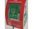St John - Curved Red Defibrillator Cabinet