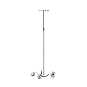 Infusion Pump Stand | FW8005 Stainless Upright 4 Hook