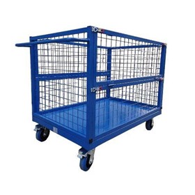 Cage Trolley- Fold Down Sides- 500kg Capacity