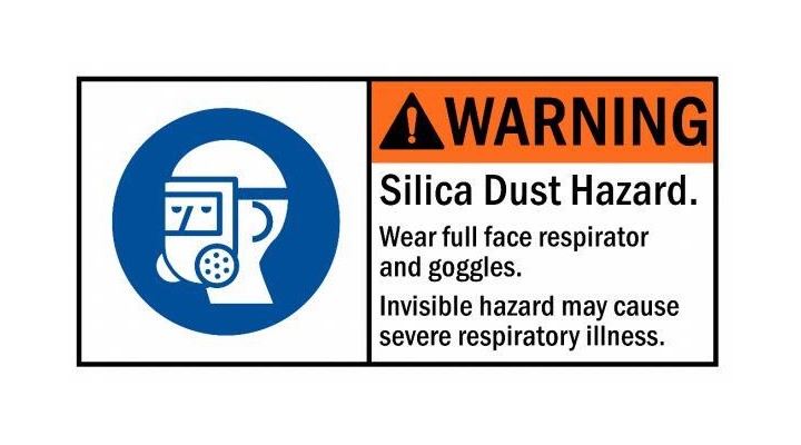 Scilica dust requires extra precaution