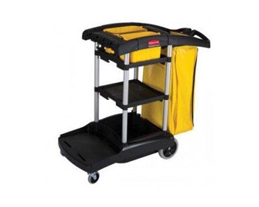 Rubbermaid Commercial - Janitorial High Capacity Cleaning Cart Black