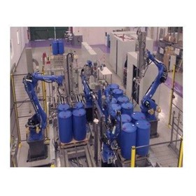Fully Automatic Robotic Drum/IBC Filling System - RF4 