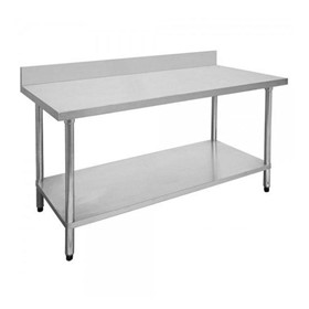 Stainless Bench 1200 W x 700 D with 100mm Splashback