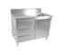 FED - Single Sink Cabinet 1200 W x 700 D with Right Bowl and Splashback
