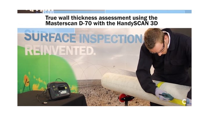 True wall thickness assessment using the Masterscan D70 and HandyScan 3D