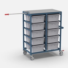 20 Tub Personal Linen Laundry Trolley