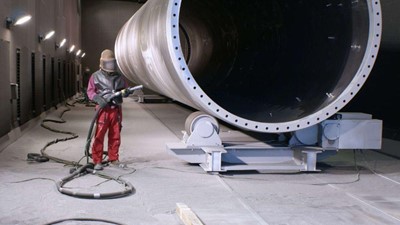 Future-Oriented System Concepts for Blasting and Painting Large Components