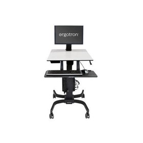 Computer Cart  | Workfit-C, Single Ld Sit-stand Workstation