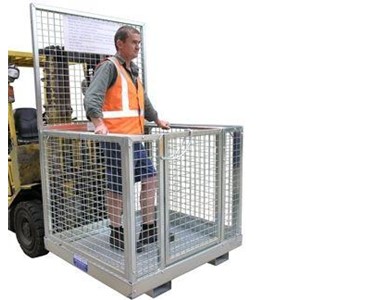 Safety Forklift Cages | Mesh Work Platform