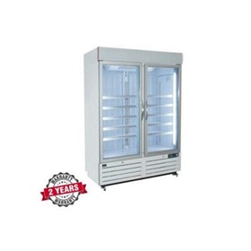 Display Upright Double Glass Door Freezer