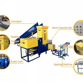 Automatic Bagging Baler for dried lucerne Bagging Press Machine