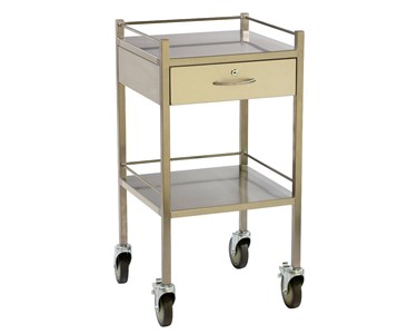 TRIBUTE - Stainless Steel 1 Drawer Dressing Trolley