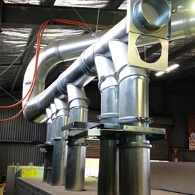 Melbourne timber processor uses Ezi-Duct to a new 6 head timber molder