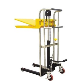 Platform & Fork Stacker- 1.5m Lift / 400kg Capacity- Adjustable Forks-