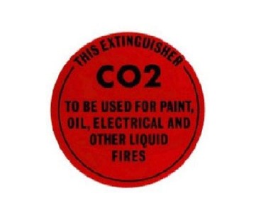 Identification Sign - CO2 Fire Extinguisher