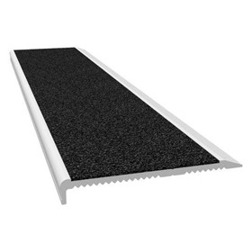 Aluminium Stair Nosing - M Series Clear Anodised Black