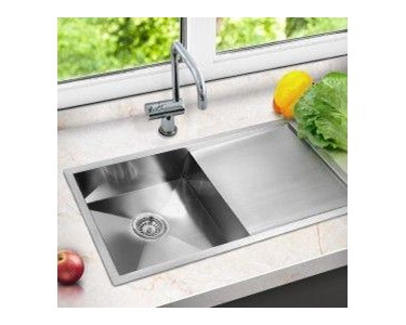 Cefito - Kitchen Sink 870 W x 440 D Stainless Steel with Drainer