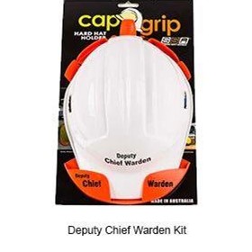 Warden Hard Hat - Deputy Chief Warden with Hard Hat Holder