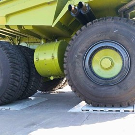 Heavy duty portable mining truck scale