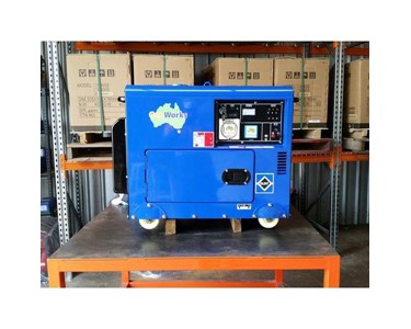 Genworks - Portable Diesel Generator 6kVA Three Phase 415V in Canopy