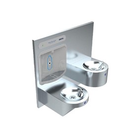 Dado Double Round Drinking Fountain with Hands-Free Bottle Filler