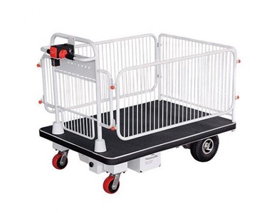 Electric Platform Cart with Fence Large | CAGEMATE1290-SP