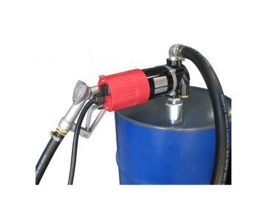 12V Diesel Drum Pump Kit with manual nozzle - 80LPM