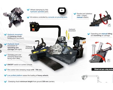 Giuliano - S556 Truck & Bus Tyre Changer for 13" to 27" wheels