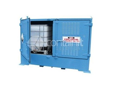 Contain It - Corrosives Storage Cabinet | Outdoor Store for Class 8 Drums