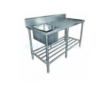 Mixrite - Single Left Stainless Sink 2100 W x 600 D with 150mm Splashback