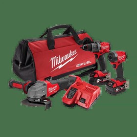 Combo Kit 18V 3Pc 5.0A Hammer Drill, Impact, Grinder M18FPP3A3502B
