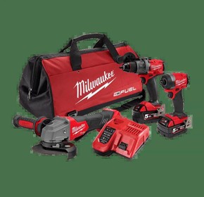 Combo Kit 18V 3Pc 5.0A Hammer Drill, Impact, Grinder M18FPP3A3502B