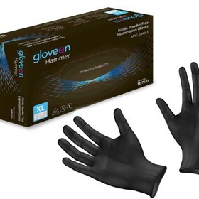 Hammer Black Nitrile Disposable Gloves