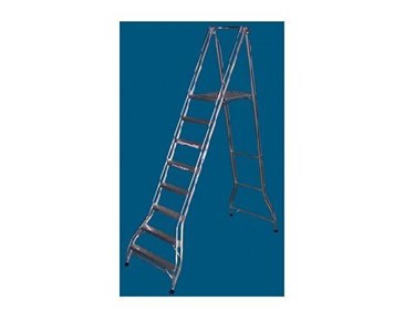 Allweld Aluminium Platform Ladder 2.18m
